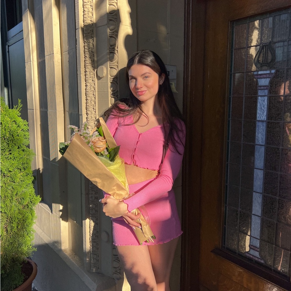 PacSun Pink Ribbed Set - Picture 3 of 10
